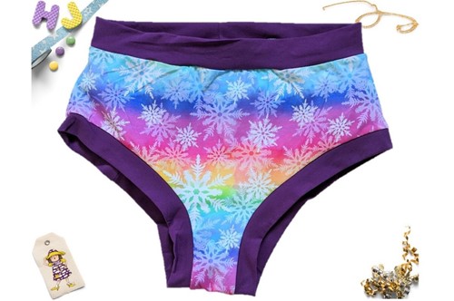 Buy XXXL Briefs Rainbow Snowflakes now using this page